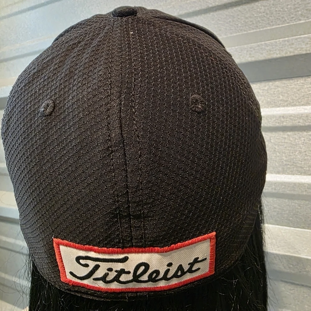 Titleist Black Cap with Blue Embroidery